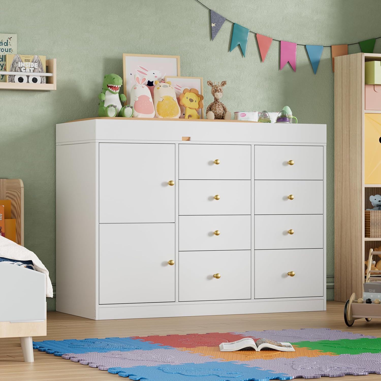 Baby Nursery Dresser Changing Table - Changing Table Dresser, Baby Classic Nursery
