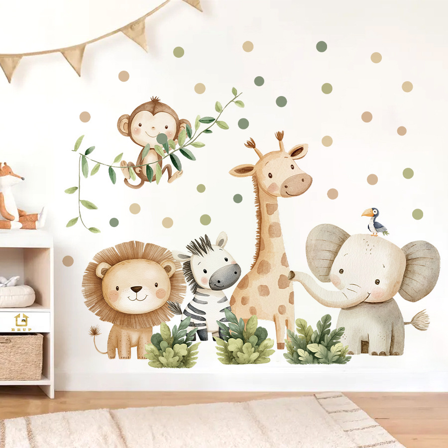 Baby Nursery Items - Boho Forest Animals Wall Stickers for