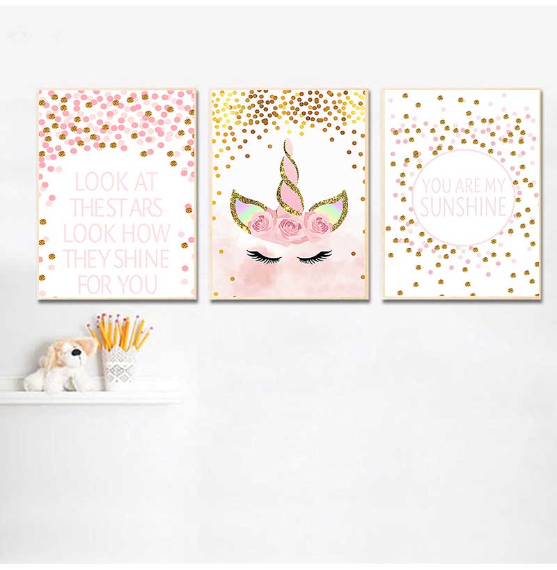 Baby Nursery Pink - Decorative Picture Baby Girl Bedroom Decoration