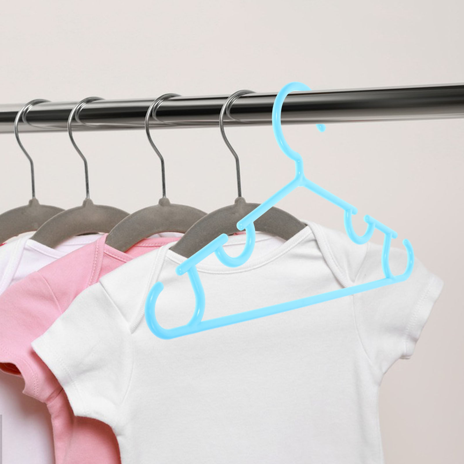 Baby Nursery Must Haves - 10Pcs Safe Convenient Non-Slip Baby Hangers
