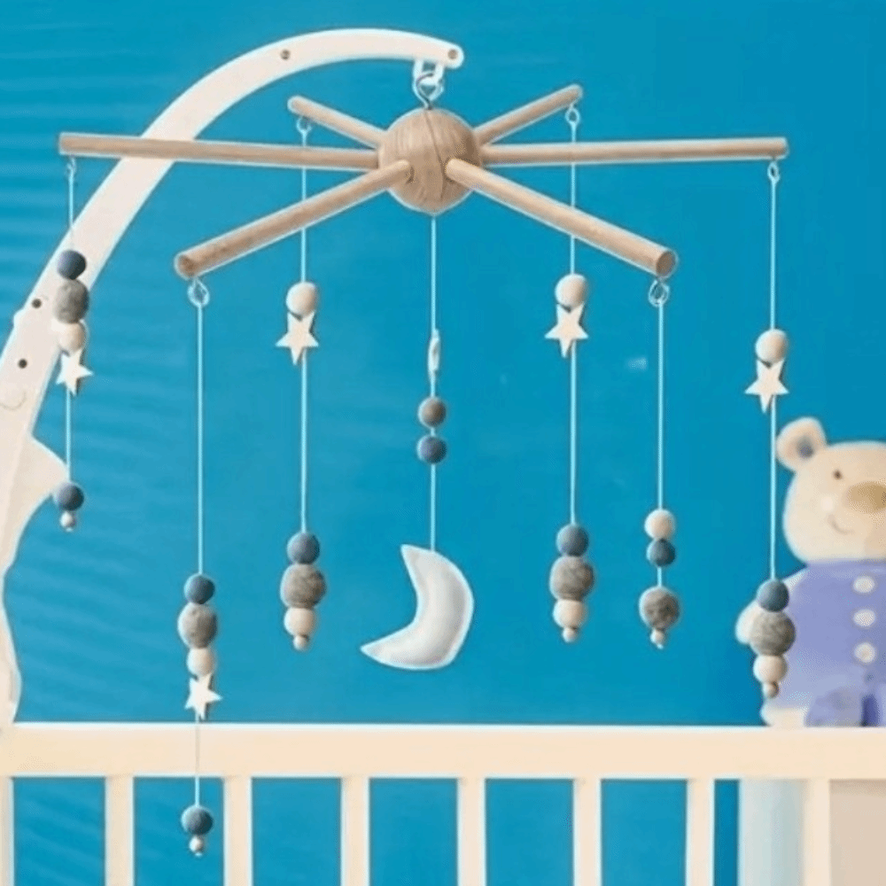 Baby Nursery Mobile - Vintage Style Rotating Wind Chime Rack