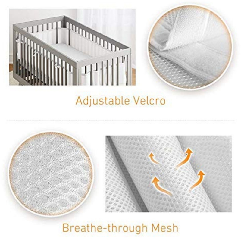 Bumper for Baby Bed Fence Cot  - Baby Nursery Ideas Girl recension och pris