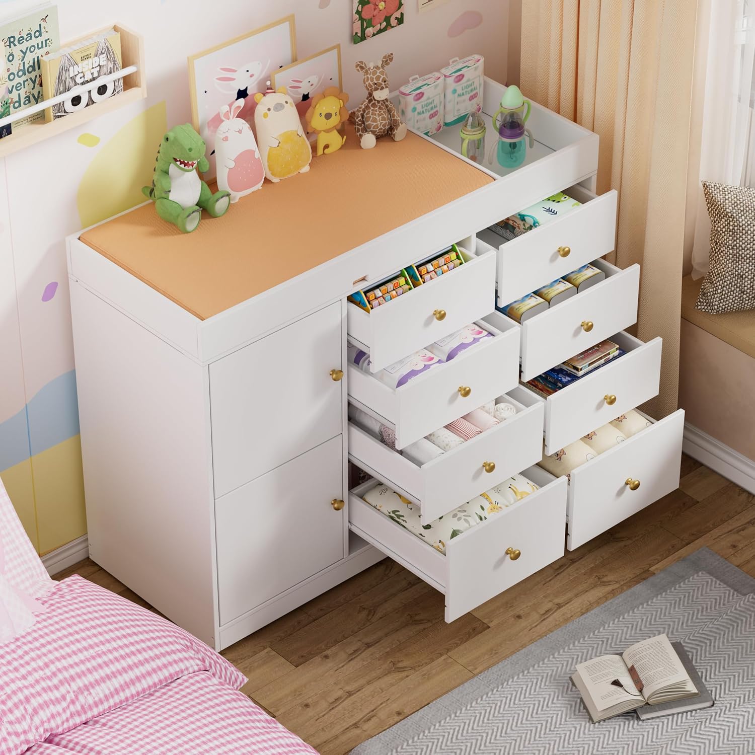 Changing Table Dresser, Baby C - Baby Nursery Dresser Changing Table recension och pris