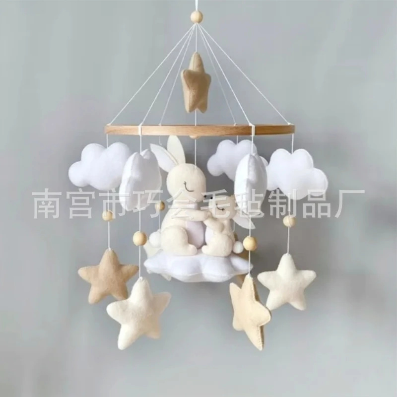 Handmade Soft Felt Bunny Baby  - Baby Nursery Mobile recension och pris