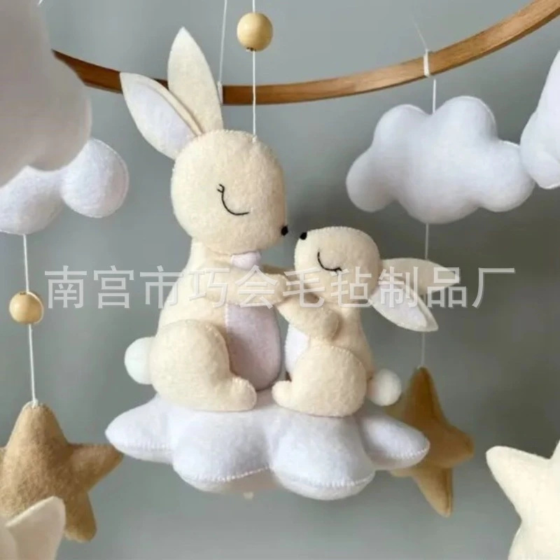 Handmade Soft Felt Bunny Baby  - Baby Nursery Mobile recension och pris