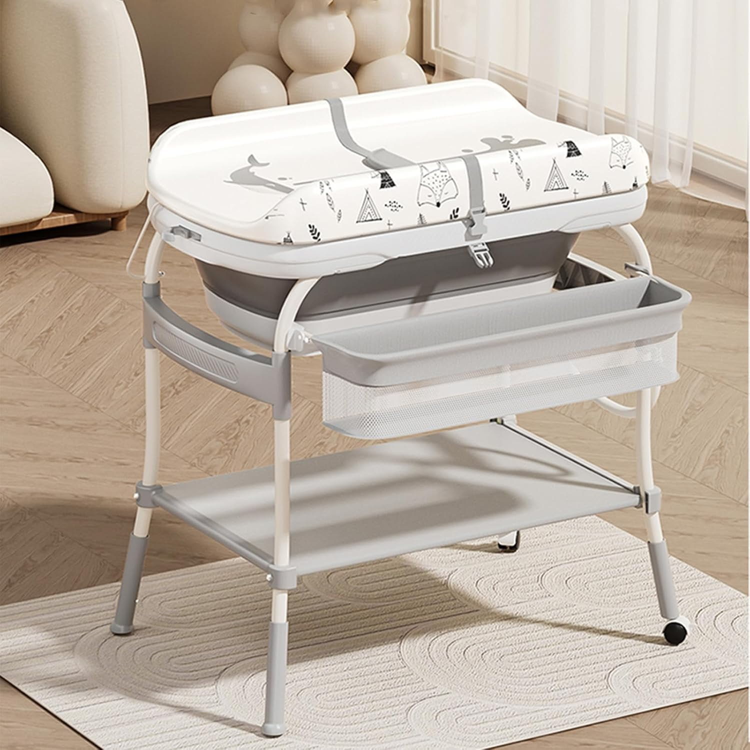 2 in 1 Baby Changing Table wit - Baby Nursery Dresser Changing Table recension och pris