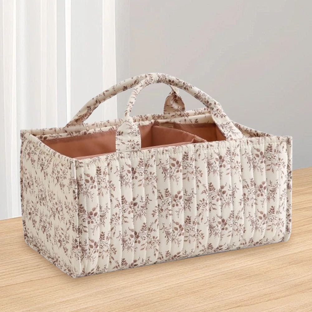 Floral Diaper Caddy Organizer  - Baby Nursery Must Haves recension och pris