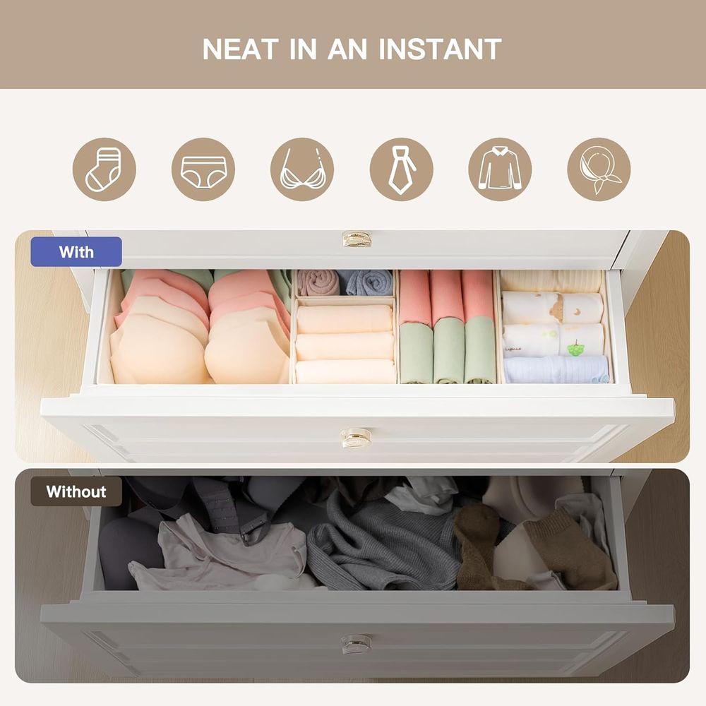 10 Pack Drawer Organizer for B - Baby Nursery Drawers recension och pris