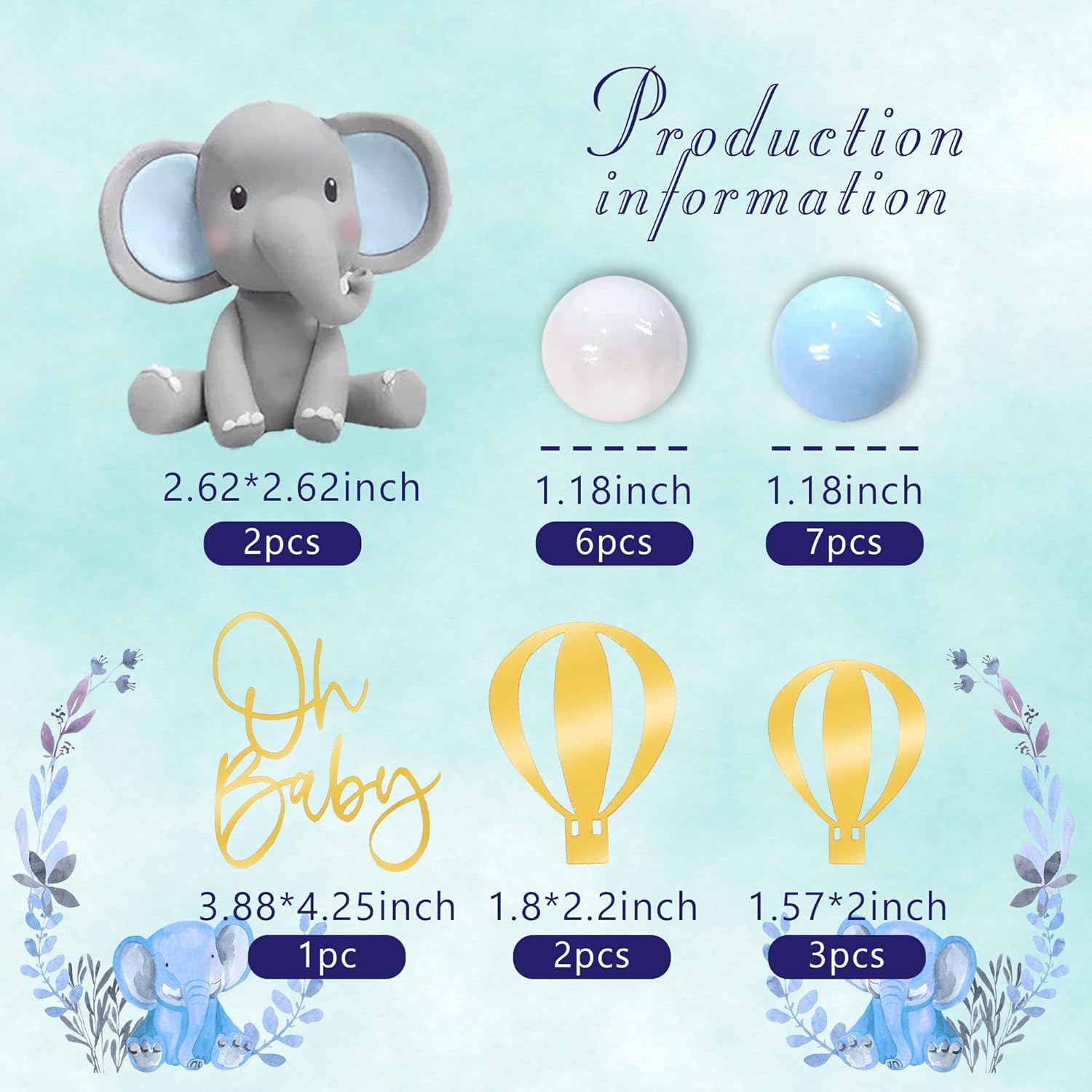 Elephant Cake Decoration Baby  - Baby Food Processor recension och pris