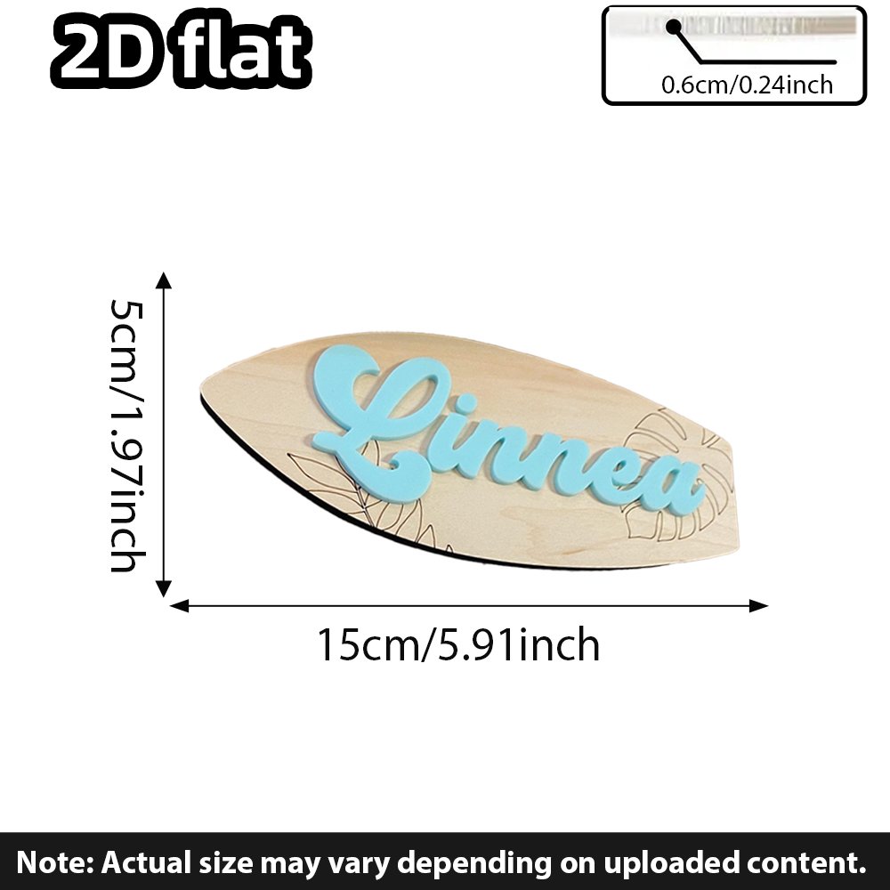 Surfboard Baby Name Signboard  - Baby Nursery Toy recension och pris