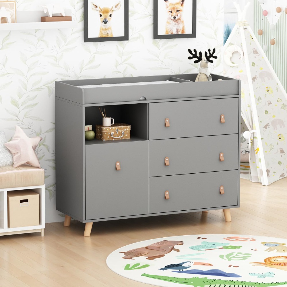 Baby Dresser Changing Table, T - Baby Nursery Dresser Changing Table recension och pris
