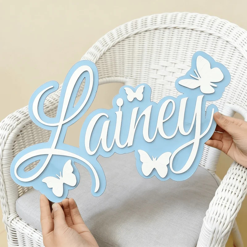 Personalized Baby Name Plaque, - Baby Nursery Toy recension och pris