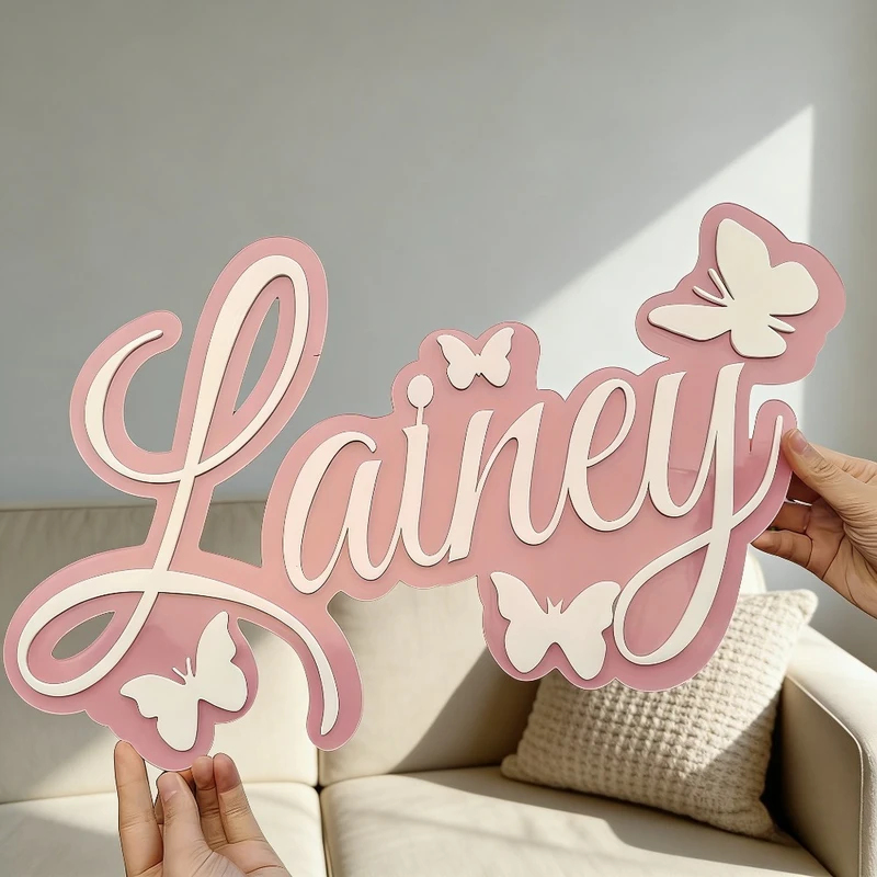 Personalized Baby Name Plaque, - Baby Nursery Toy recension och pris