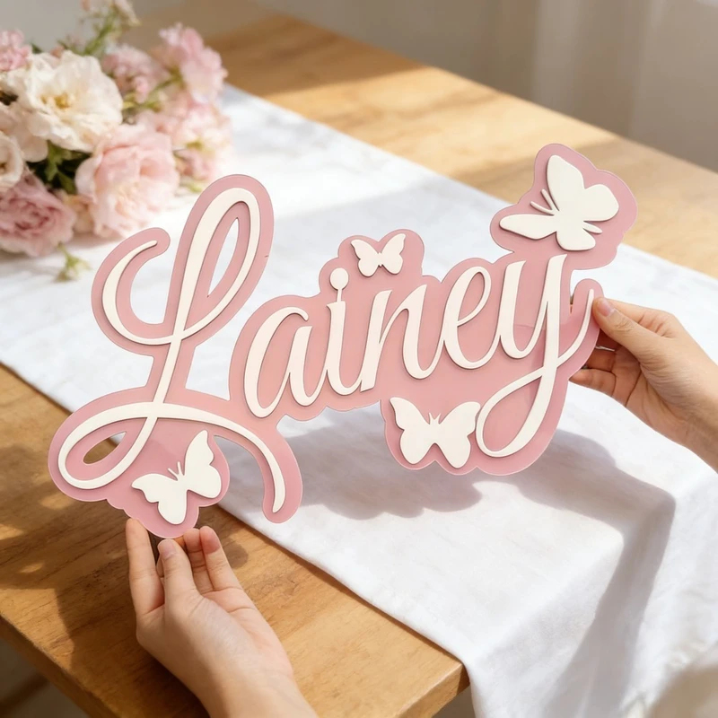 Personalized Baby Name Plaque, - Baby Nursery Toy recension och pris