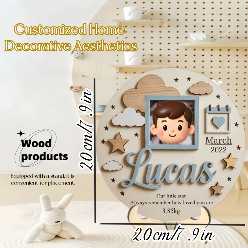Personalized Baby Photo Frame, - Baby Nursery Toy recension och pris