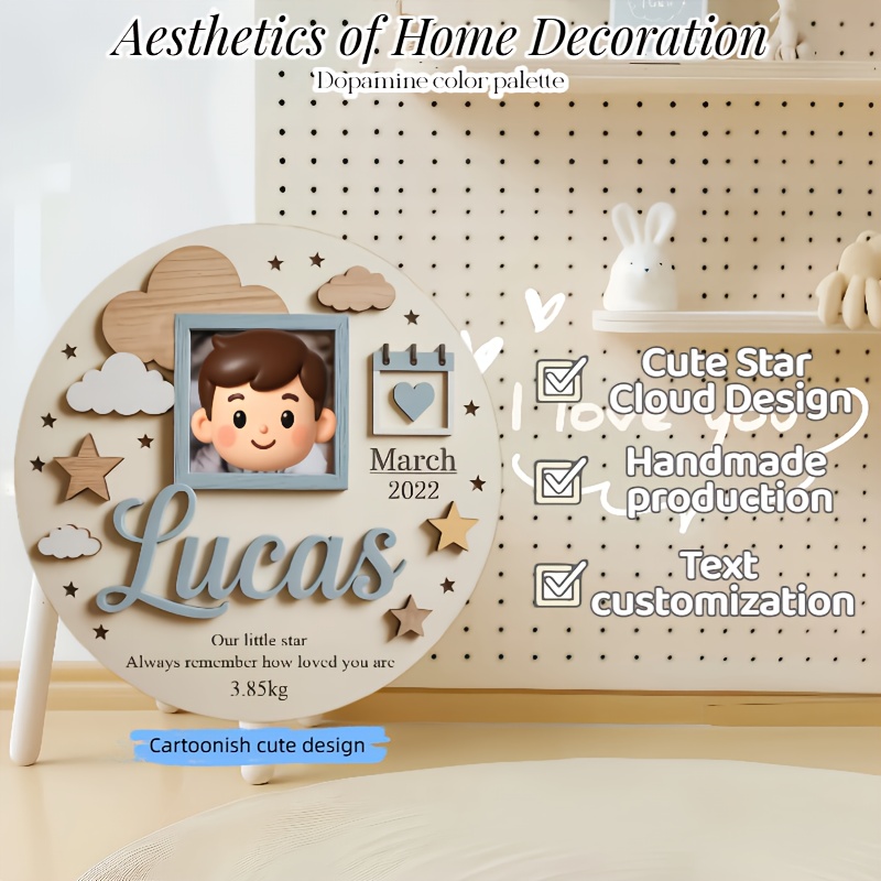 Personalized Baby Photo Frame, - Baby Nursery Toy recension och pris