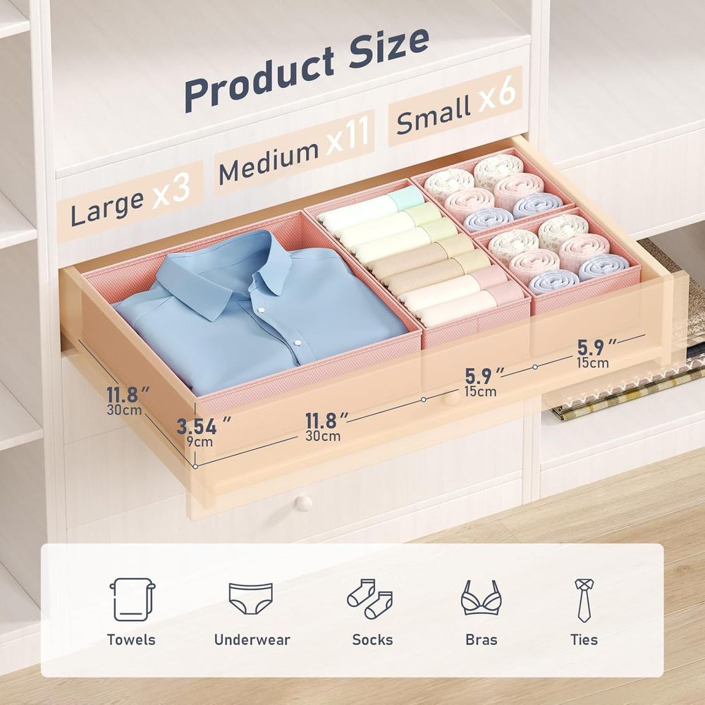 Organizer Clothes 20 Pack - Co - Baby Nursery Drawers recension och pris