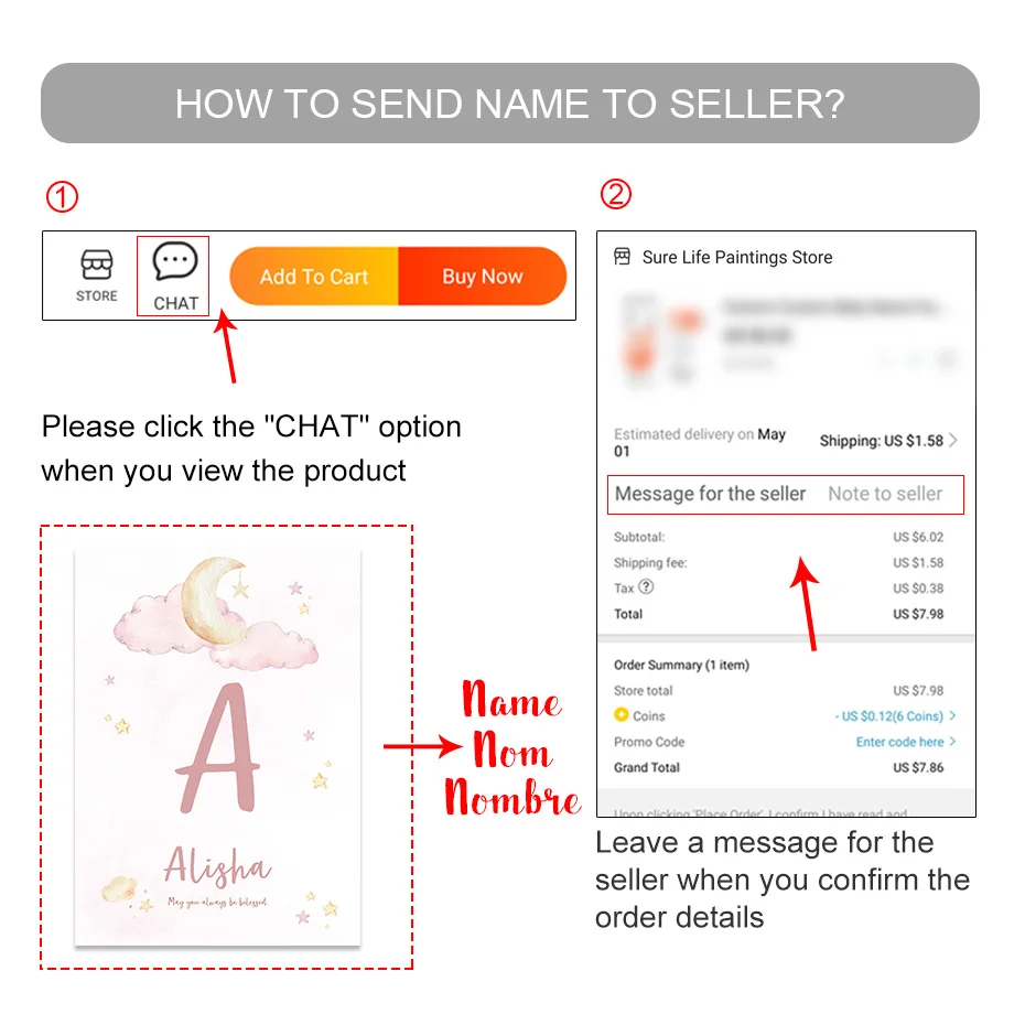 Custom Baby Name Islam Ayat Ku - Baby Nursery Pink recension och pris