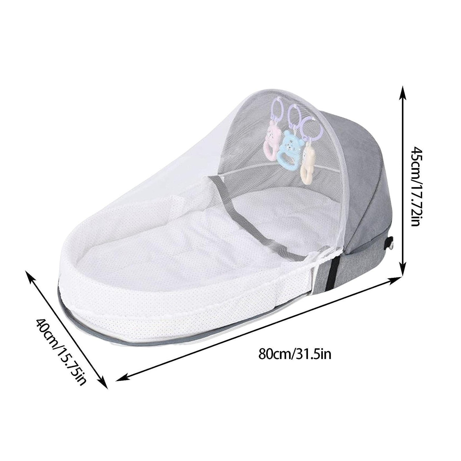 Baby Bed Folding Portable Baby - Baby Nursery Items recension och pris