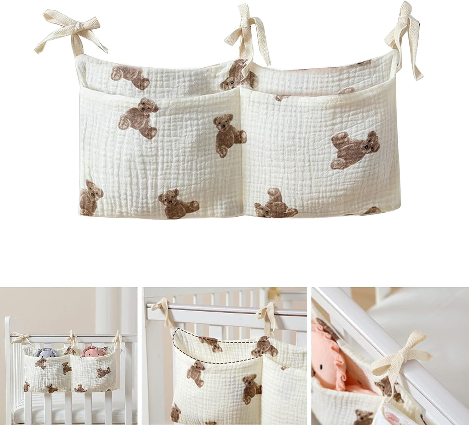 Baby Crib Organizer Cot Caddy  - Baby Nursery Items recension och pris