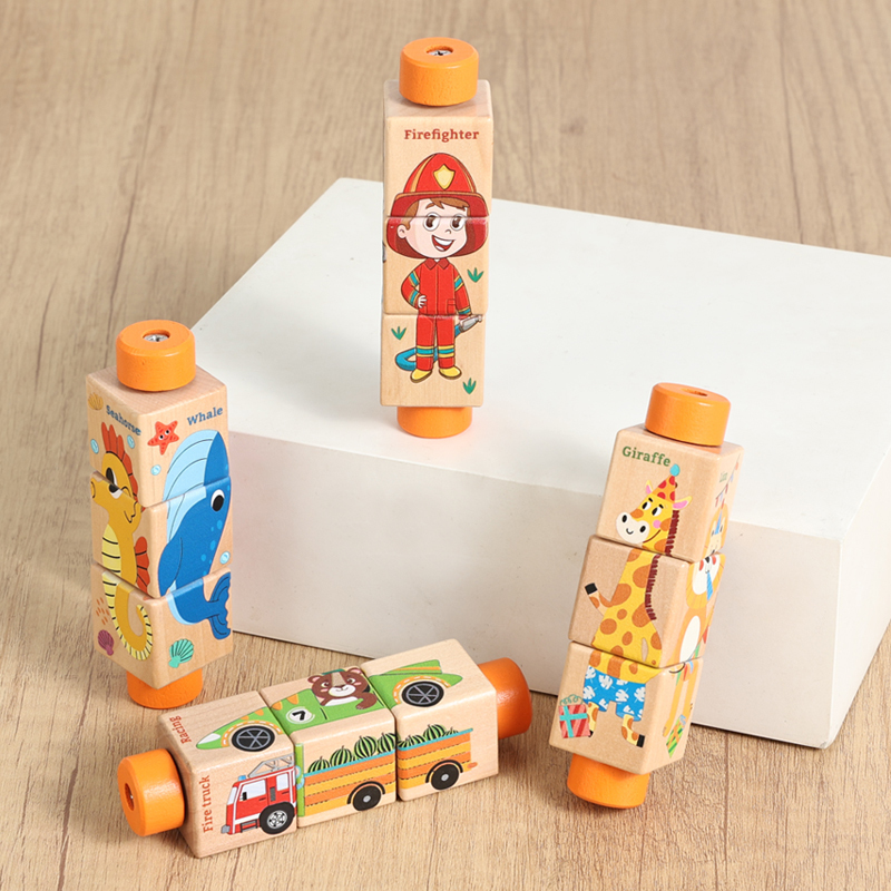 Baby Wooden Rotating Jigsaw Pu - Baby Nursery Mobile recension och pris