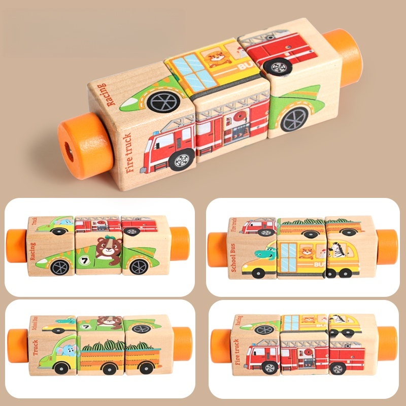 Baby Wooden Rotating Jigsaw Pu - Baby Nursery Mobile recension och pris