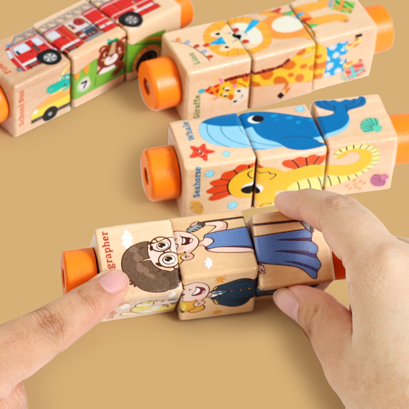 Baby Wooden Rotating Jigsaw Pu - Baby Nursery Mobile recension och pris