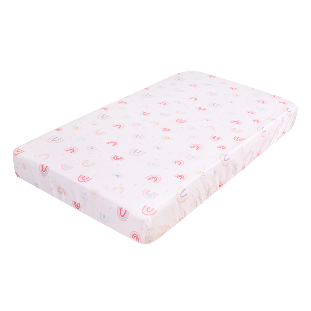 3Pcs Rainbow Baby Infant Crib  - Baby Nursery Sets recension och pris