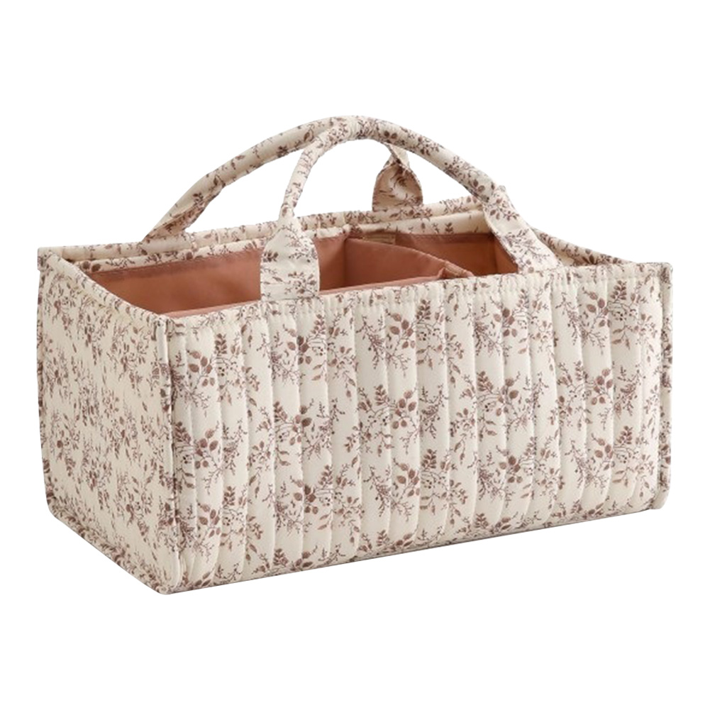 Floral Diaper Caddy Organizer  - Baby Nursery Must Haves recension och pris