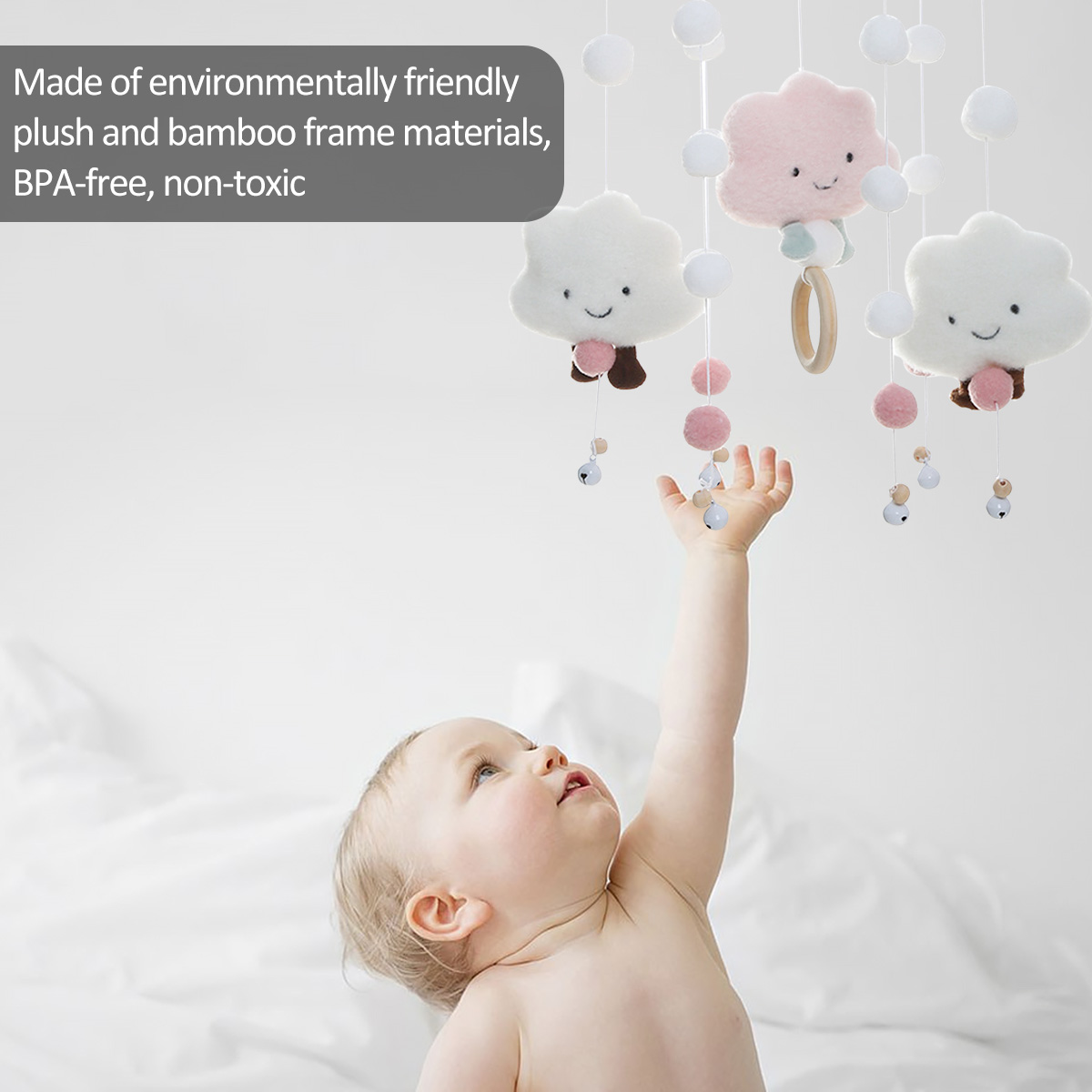 Mobile Wind Chimes with Cloud  - Baby Nursery Mobile recension och pris