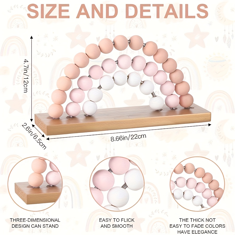 Rainbow Girl 3D Baby Room Deco - Baby Nursery Pink recension och pris