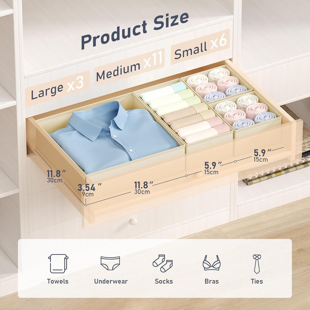 Organizer Clothes - 20 Pack Cl - Baby Nursery Drawers recension och pris