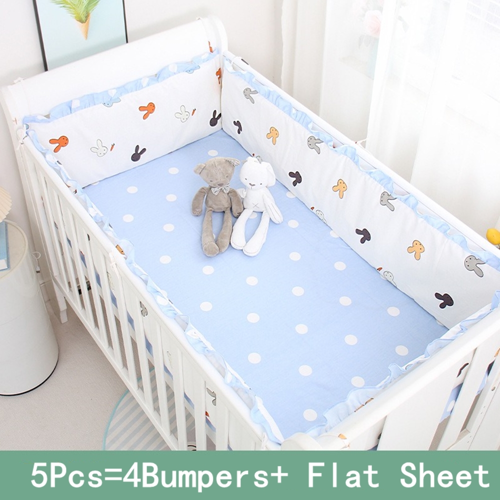 5Pcs Crib Bedding Set Girl Bab - Baby Nursery Sets recension och pris