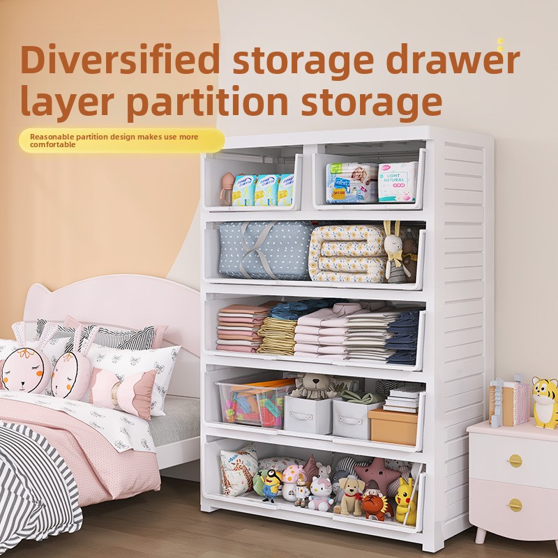 Thickened 5-Drawer Plastic Sto - Baby Nursery Drawers recension och pris