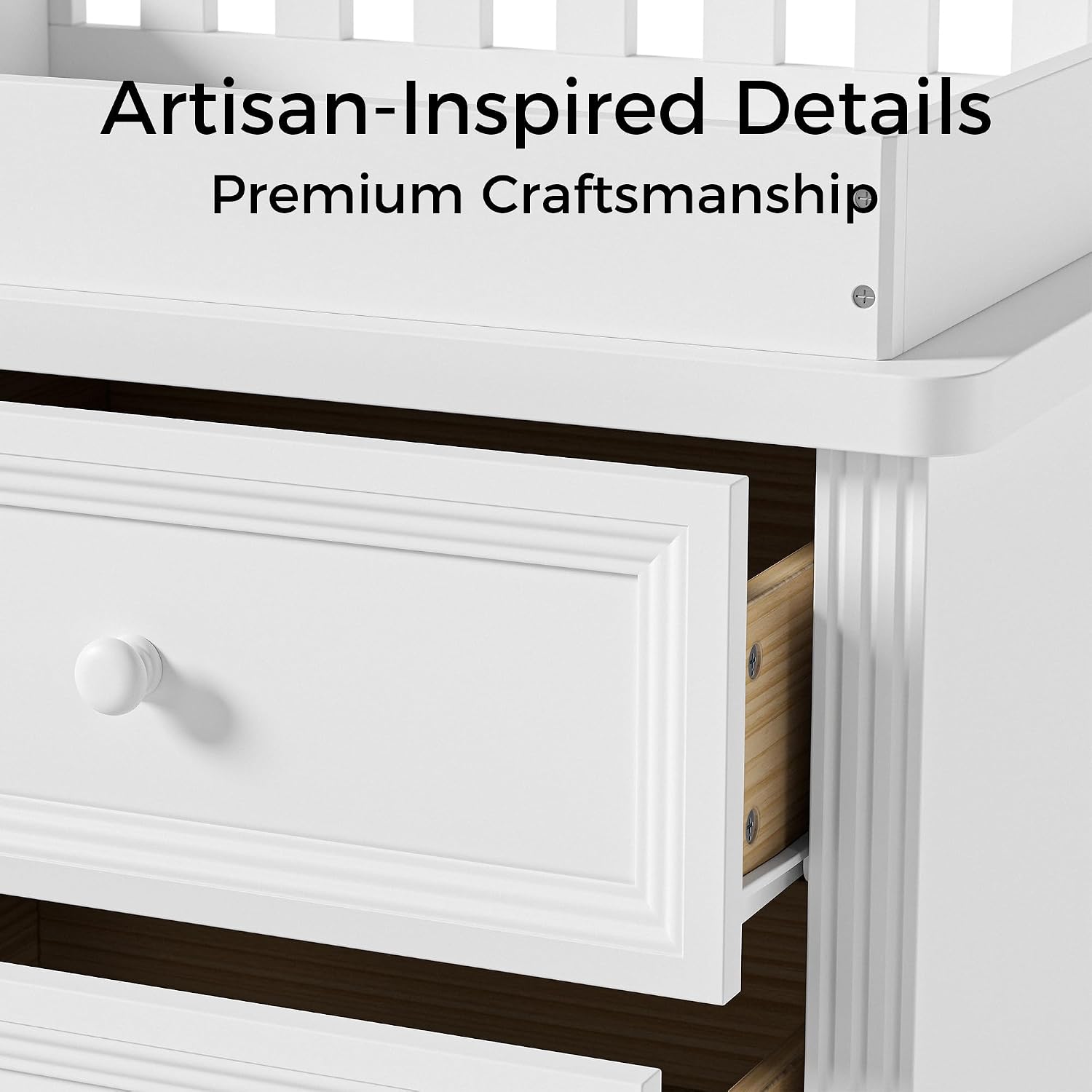 Baby Changing Table Dresser, 1 - Baby Nursery Dresser Changing Table recension och pris