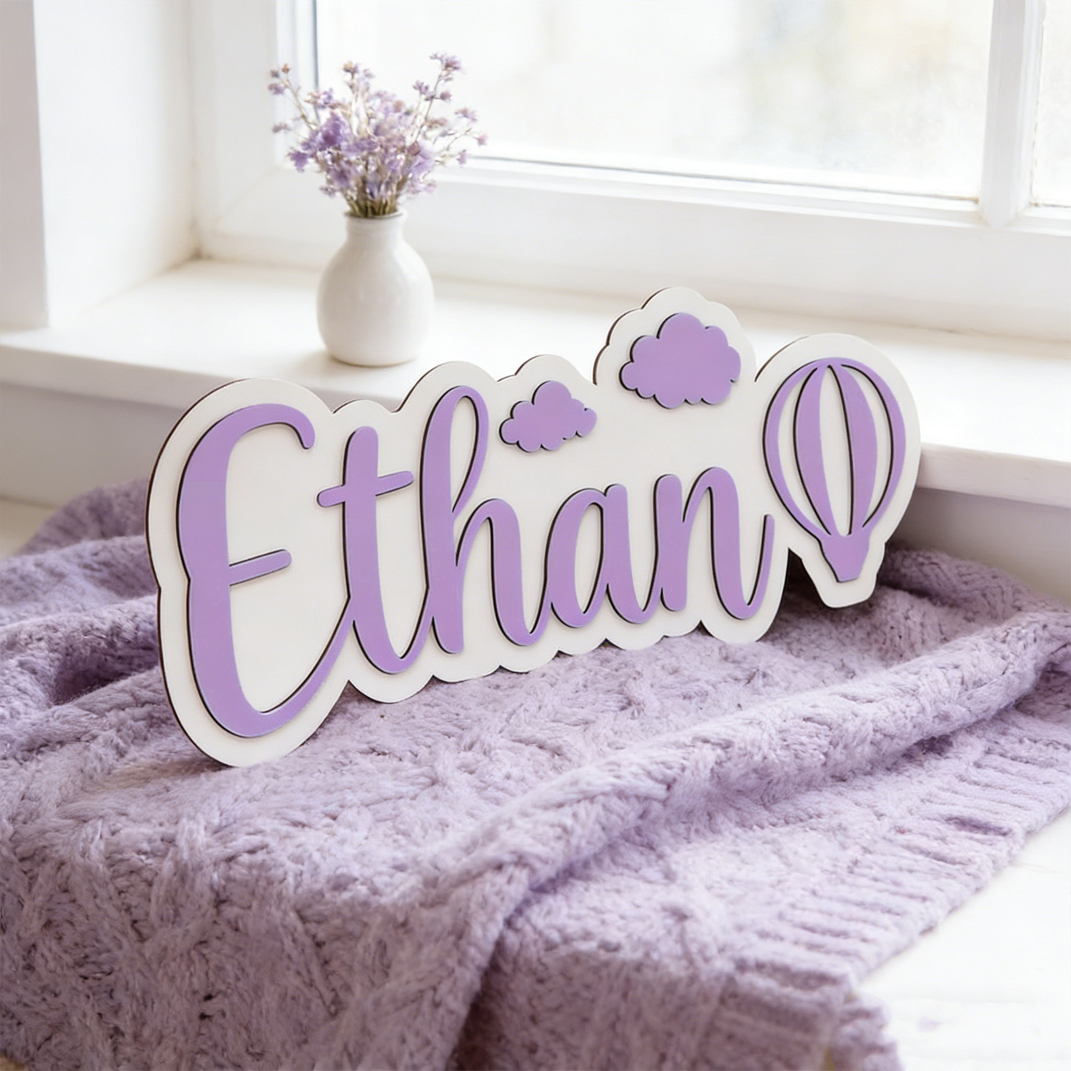 Personalized Hot Air Balloon & - Baby Nursery Toy recension och pris