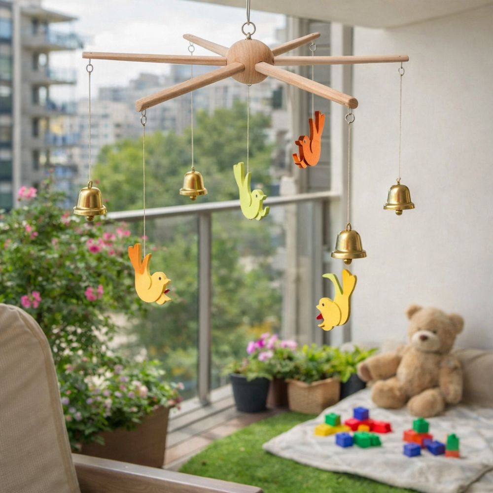 Vintage Style Rotating Wind Ch - Baby Nursery Mobile recension och pris