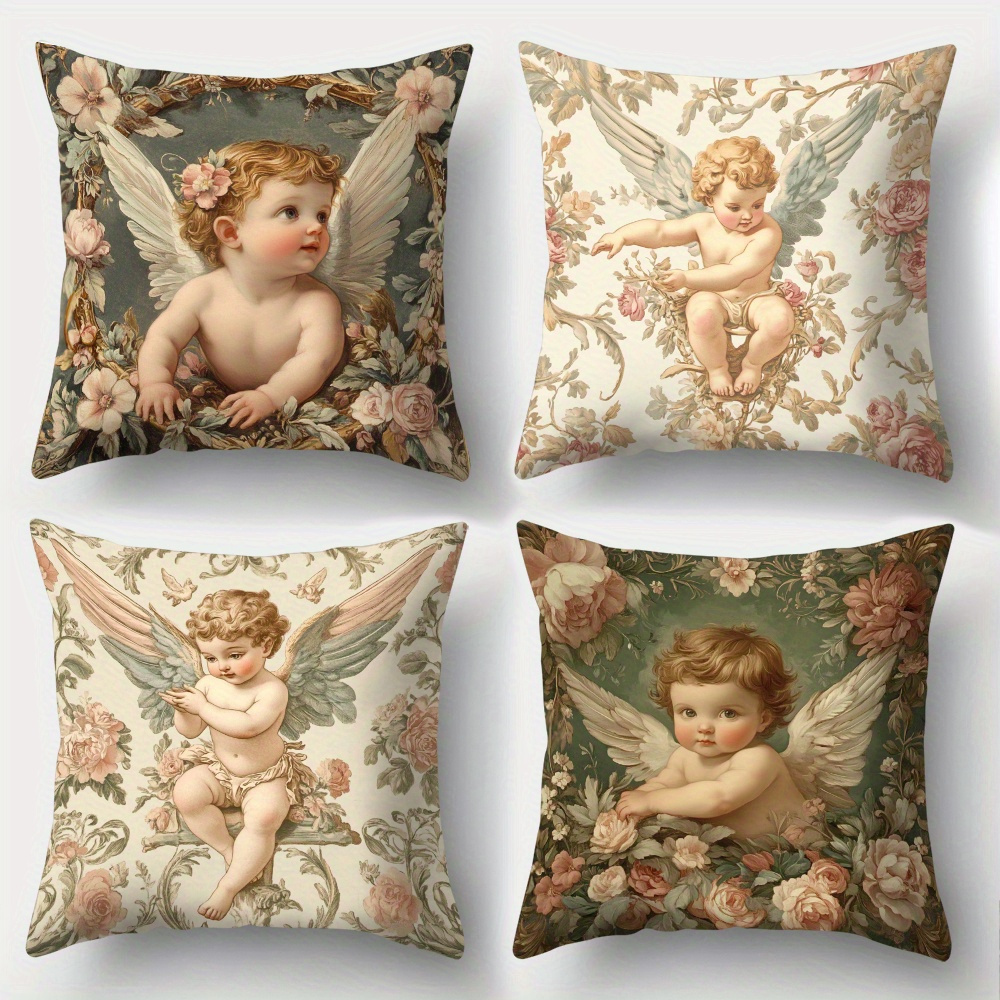 Printed Angel Floral Pillow Co - Baby Nursery Sets recension och pris
