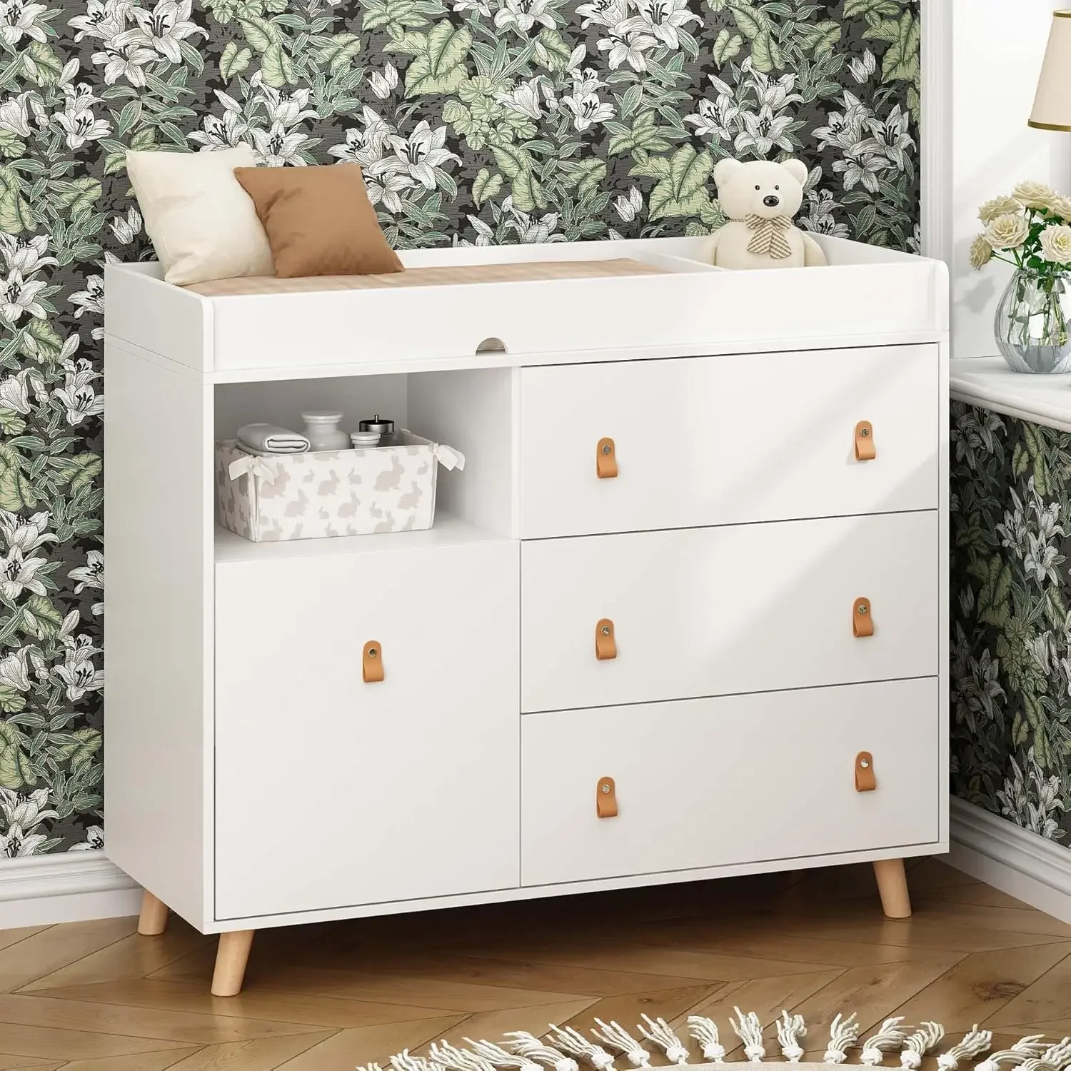 Baby Dresser Changing Table wi - Baby Nursery Dresser Changing Table recension och pris