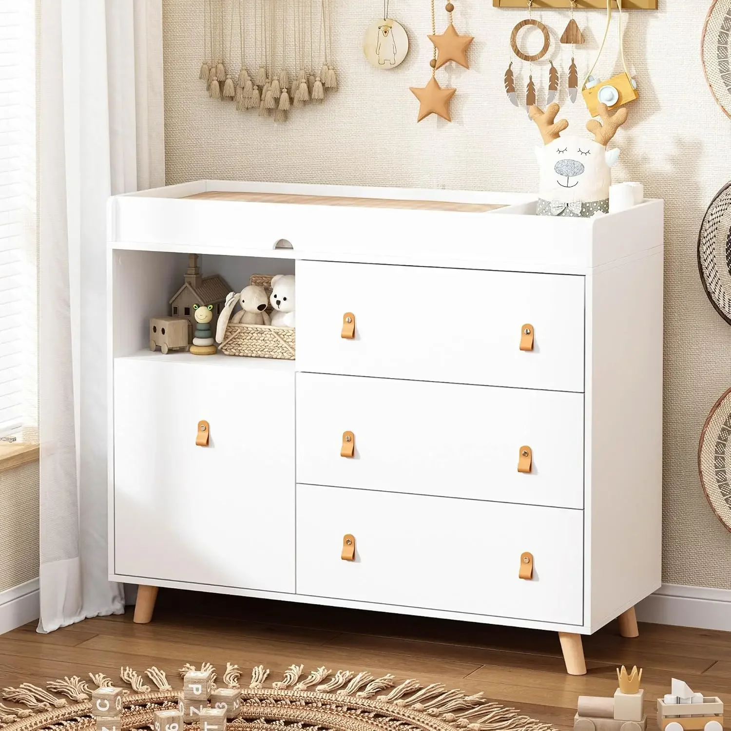 Baby Dresser Changing Table wi - Baby Nursery Dresser Changing Table recension och pris