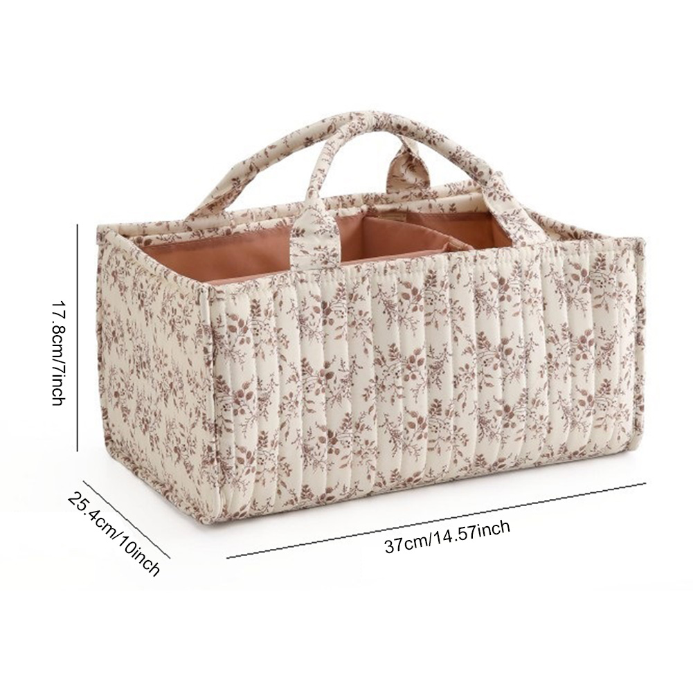 Floral Diaper Caddy Organizer  - Baby Nursery Must Haves recension och pris