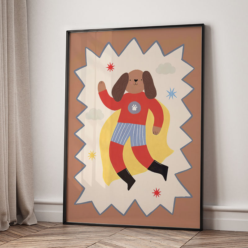 Funny Cartoon Super Cool Kid N - Baby Nursery Items recension och pris