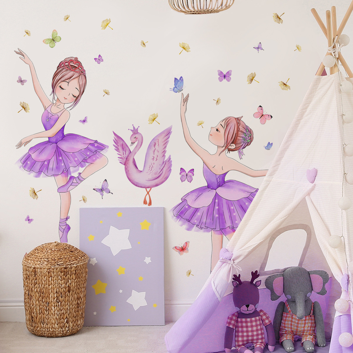 Ballet Girl Vinyl Child Wall S - Baby Nursery Ideas Girl recension och pris